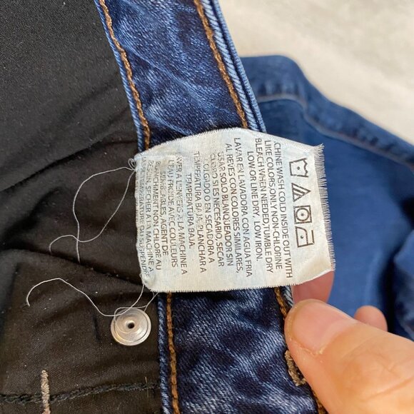 Lee Riders Woman's Jeans 14 Long Slim Bootcut Midrise Dark Wash Cotton/Polyester - Picture 12 of 14